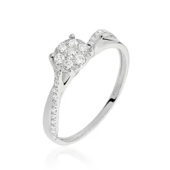 Histoire d'Or Bague Hebe Or Blanc Diamant Clearance