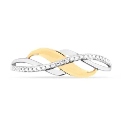 Histoire d'Or Bague Helene Or Bicolore Diamant Discount