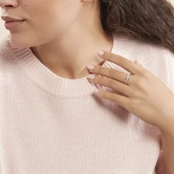 Histoire d'Or Bague Helene Or Bicolore Diamant Discount