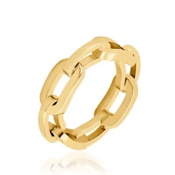 Histoire d'Or Bague Hera Acier Dore Yonna Forcat Large Hot