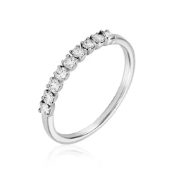 Histoire d'Or Bague Hera or blanc diamant Outlet