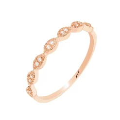 Histoire d'Or Bague Hestia Or Rose Oxyde De Zirconium New