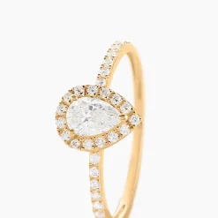 Histoire d'Or Bague Hillevi Or Jaune Oxyde De Zirconium Sale