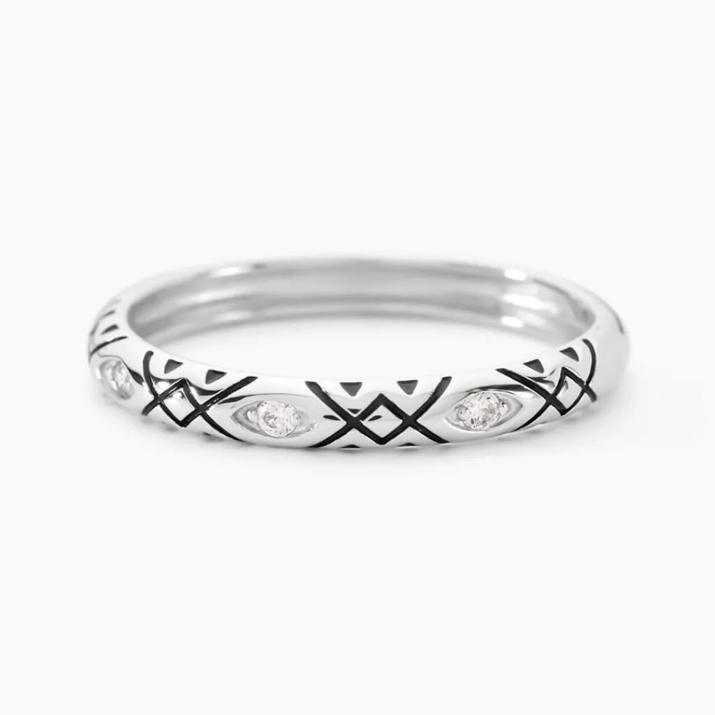 Histoire d'Or Bague Imogen Argent Blanc Oxyde De Zirconium Best