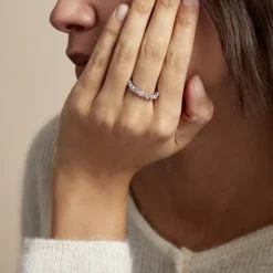 Histoire d'Or Bague Indira Argent Blanc Oxyde De Zirconium