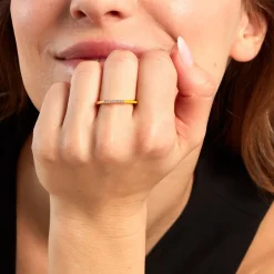 Histoire d'Or Bague Infini Pop De Zirconium argent jaune oxyde Clearance