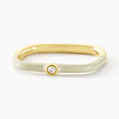Histoire d'Or Bague Infini Pop De Zirconium argent jaune oxyde Sale