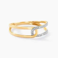 Histoire d'Or Bague Infinite Love Or Jaune Diamant Discount