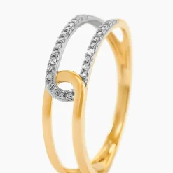 Histoire d'Or Bague Infinite Love Or Jaune Diamant Discount