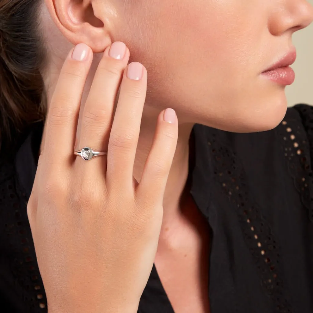 Histoire d'Or Bague Inola Argent Blanc Best