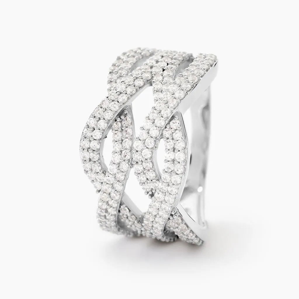 Histoire d'Or Bague Ireneo Argent Blanc Oxyde De Zirconium Clearance
