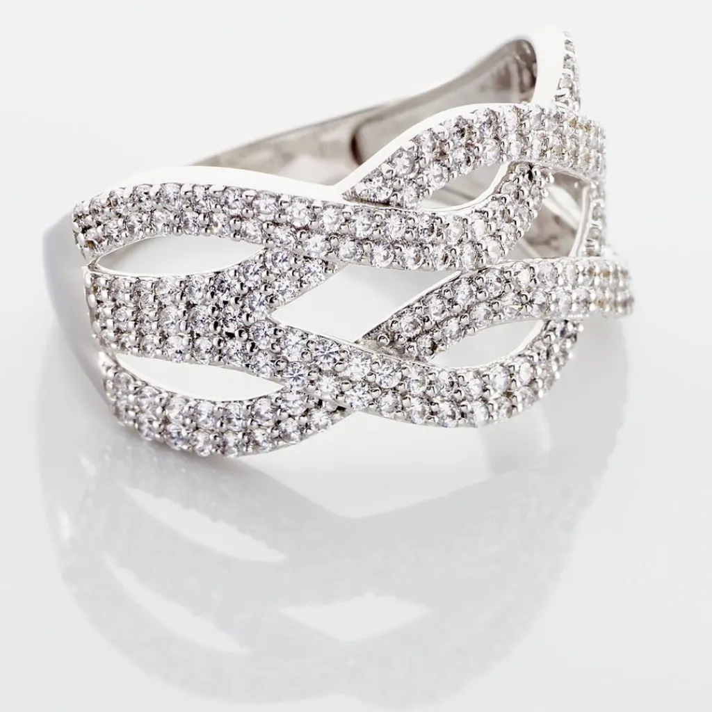 Histoire d'Or Bague Ireneo Argent Blanc Oxyde De Zirconium Clearance