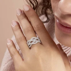 Histoire d'Or Bague Ireneo Argent Blanc Oxyde De Zirconium Clearance