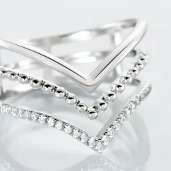 Histoire d'Or Bague Irina Argent Blanc Oxyde De Zirconium Best