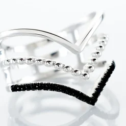 Histoire d'Or Bague Irina Argent Blanc Oxyde De Zirconium