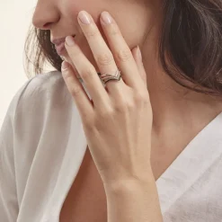 Histoire d'Or Bague Irina Argent Blanc Oxyde De Zirconium