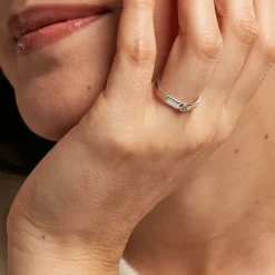 Histoire d'Or Bague Ishtar Argent Blanc Oxyde De Zirconium Best