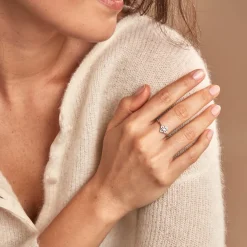 Histoire d'Or Bague Isia Argent Blanc Oxyde De Zirconium Best