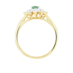 Histoire d'Or Bague Ivan Et Diamant or jaune emeraude Outlet