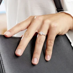 Histoire d'Or Bague Ivonne Or Blanc Oxyde De Zirconium Hot