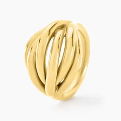 Histoire d'Or Bague Jackie Acier Jaune Hot