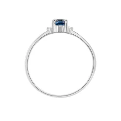 Histoire d'Or Bague Janah Or Blanc Topaze Et Oxyde De Zirconium Online