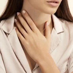 Histoire d'Or Bague Jaquelyn De Zirconium argent rose oxyde New