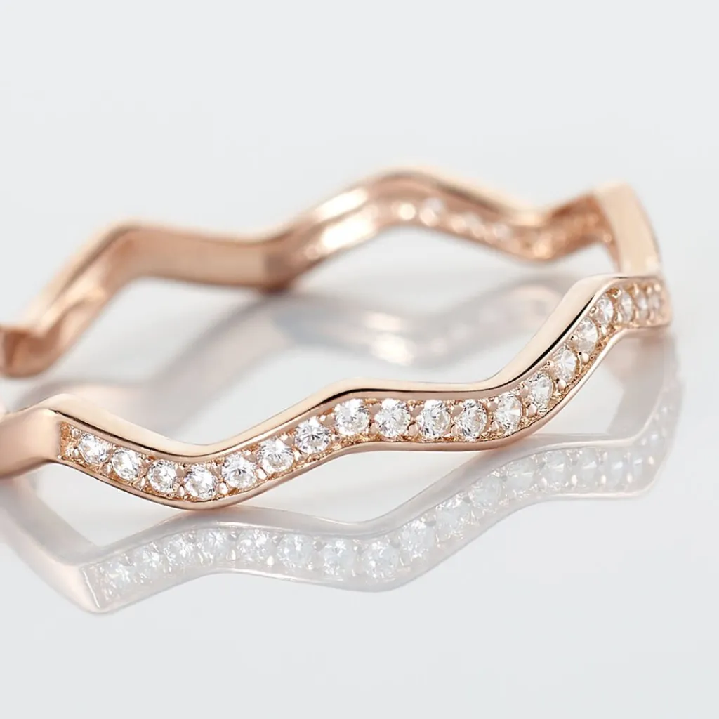 Histoire d'Or Bague Jasmyn De Zirconium argent rose oxyde Clearance