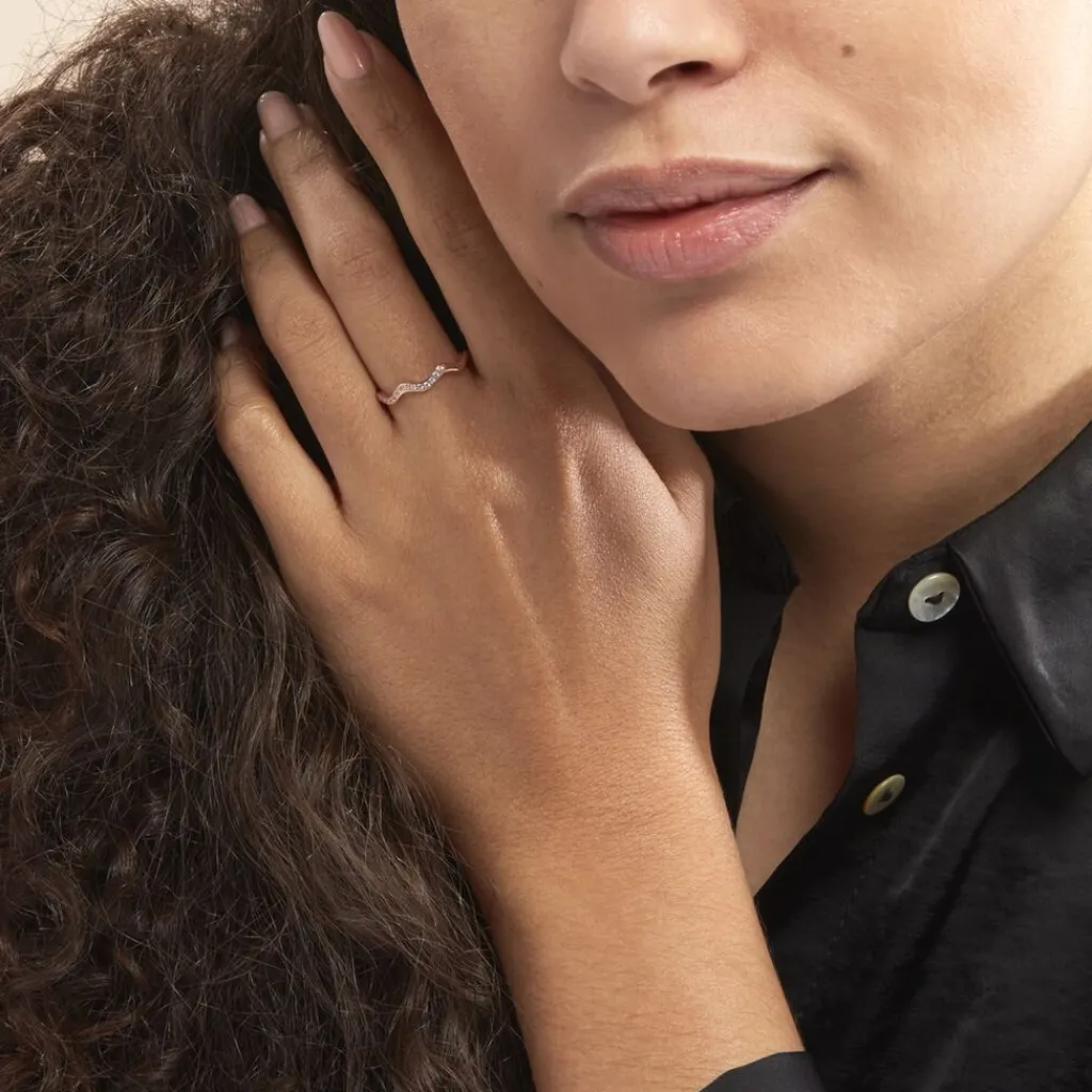 Histoire d'Or Bague Jasmyn De Zirconium argent rose oxyde Clearance