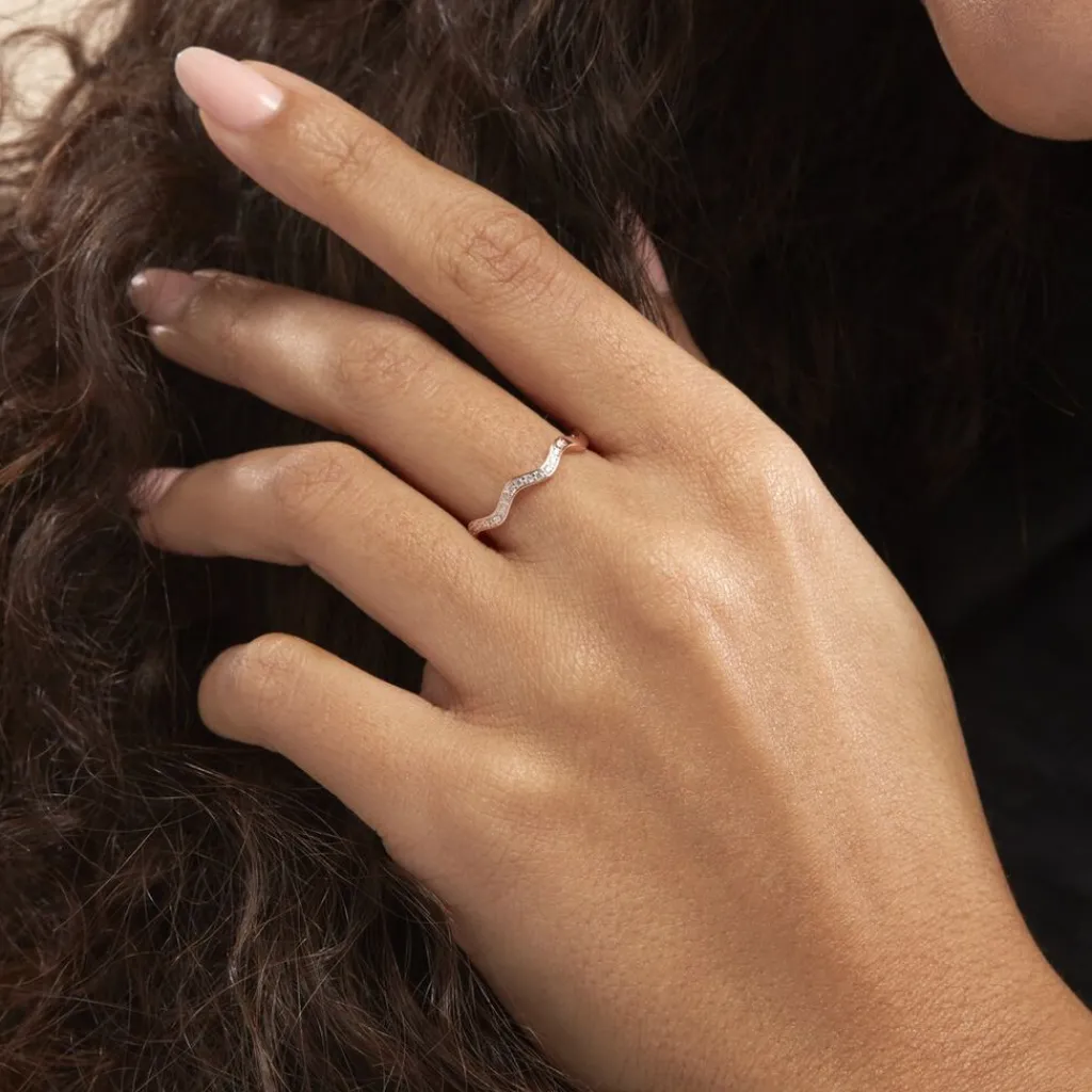 Histoire d'Or Bague Jasmyn De Zirconium argent rose oxyde Clearance