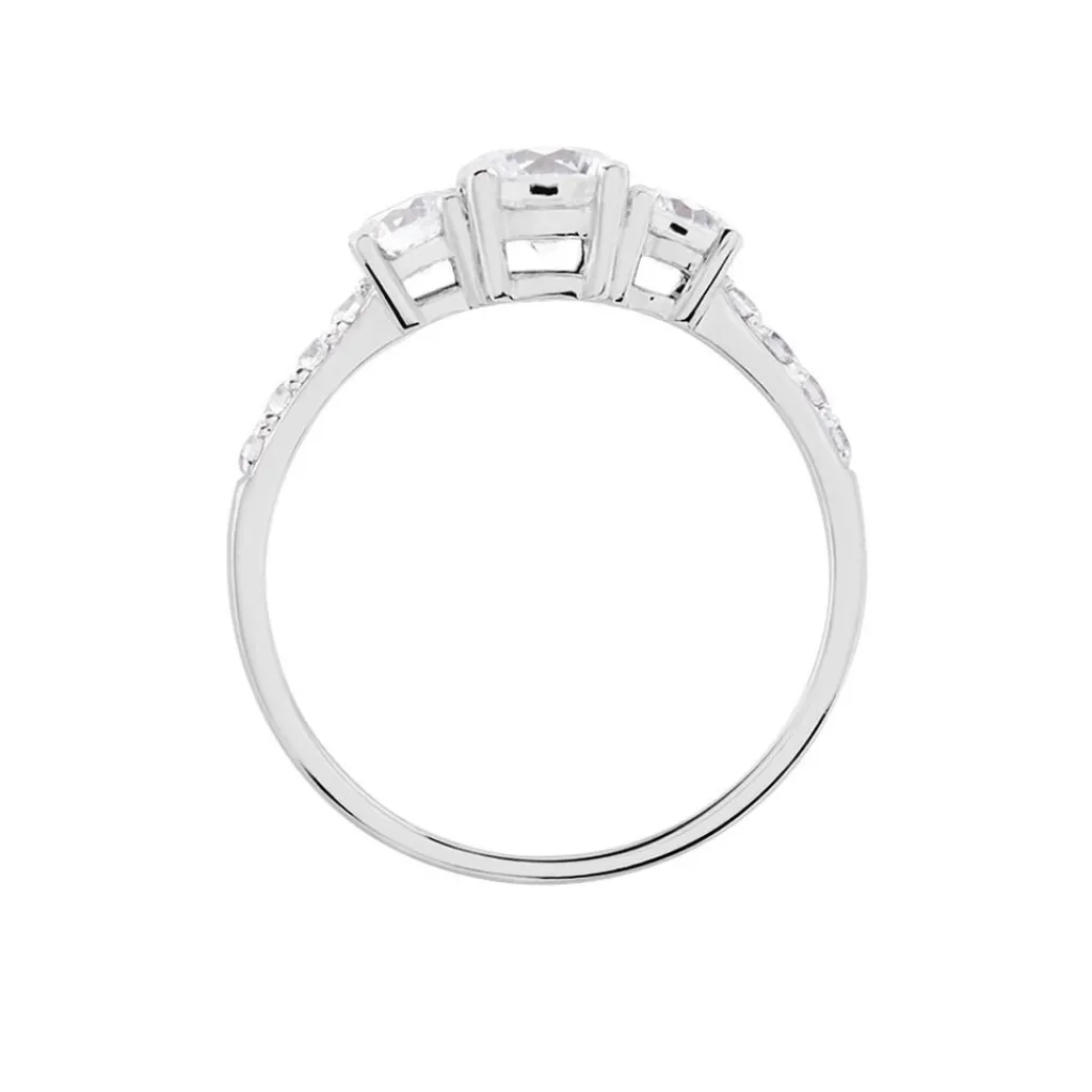 Histoire d'Or Bague Jennifere Or Blanc Oxyde Outlet