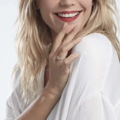 Histoire d'Or Bague Jennifere Or Blanc Oxyde Outlet