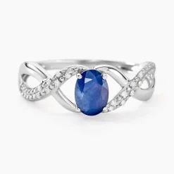 Histoire d'Or Bague Jess Or Blanc Saphir Et Diamant Best