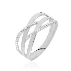 Histoire d'Or Bague Joassine Or Blanc Diamant Hot