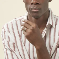 Histoire d'Or Bague John Acier Bicolore Plaque Or Jaune Outlet