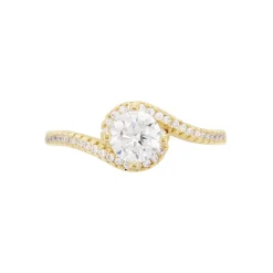 Histoire d'Or Bague Joisse Plaqué Or Oxyde De Zirconium Hot