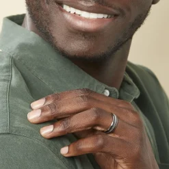 JOURDAN Bague Jonc Maewen Acier Blanc Outlet