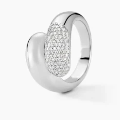 Histoire d'Or Bague Josyne Argent Blanc Oxyde De Zirconium Clearance