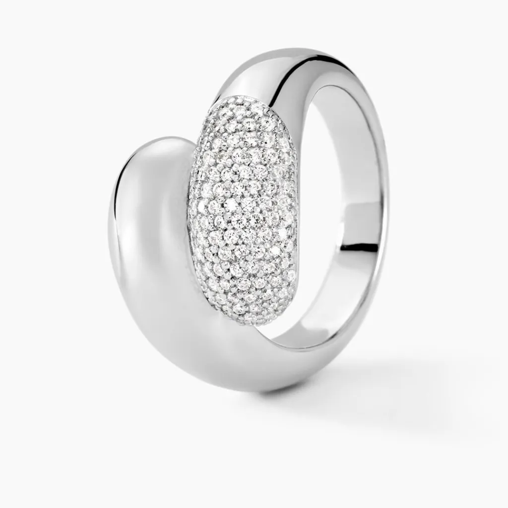 Histoire d'Or Bague Josyne Argent Blanc Oxyde De Zirconium Clearance