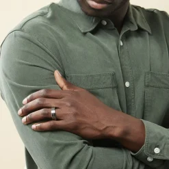 JOURDAN Bague Iron Tungstene Blanc Online