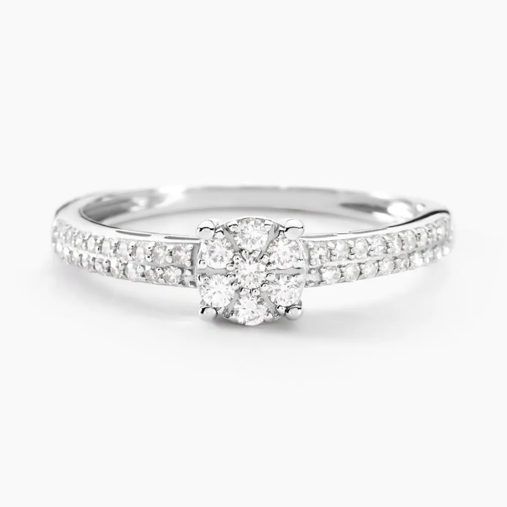 Histoire d'Or Bague Julia or blanc diamant Discount