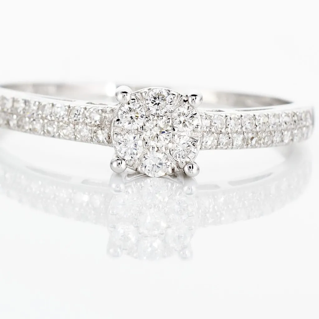 Histoire d'Or Bague Julia or blanc diamant Discount