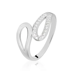 Histoire d'Or Bague Kali Argent Blanc Oxyde De Zirconium Best