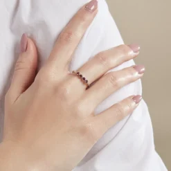 Histoire d'Or Bague Karrie Argent Blanc Oxyde De Zirconium argent blanc oxyde rouge Outlet