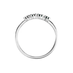 Histoire d'Or Bague Karrie Argent Blanc Oxyde De Zirconium argent blanc oxyde vert Sale