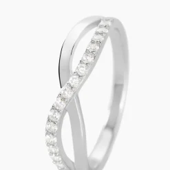Histoire d'Or Bague Kassandre Argent Blanc Oxyde De Zirconium Outlet