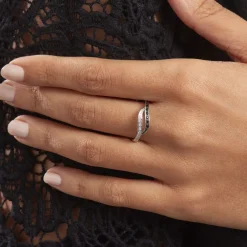 Histoire d'Or Bague Kateryn Argent Blanc Oxyde De Zirconium New