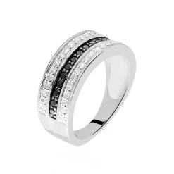Histoire d'Or Bague Kelyan Argent Blanc Oxyde De Zirconium