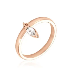 Histoire d'Or Bague Kenta Argent Rose Oxyde De Zirconium Outlet
