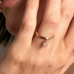 Histoire d'Or Bague Kenta Argent Rose Oxyde De Zirconium Outlet